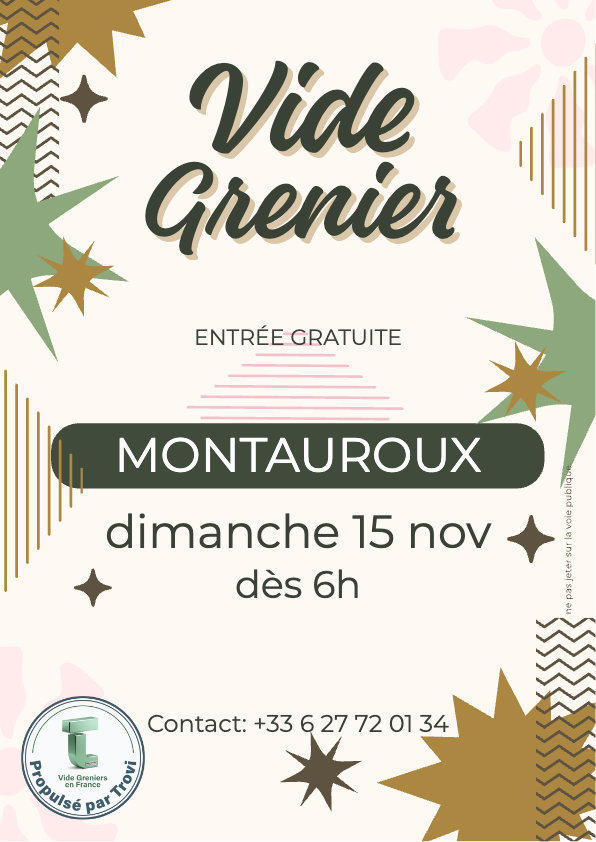 Vide grenier brocante à Montauroux