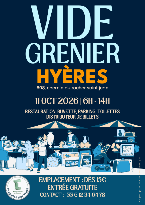 Vide grenier Centrs Azur à Hyères