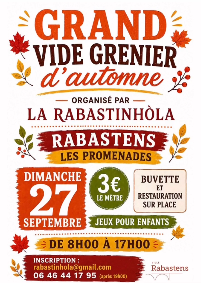 Grand vide Grenier d'automne
