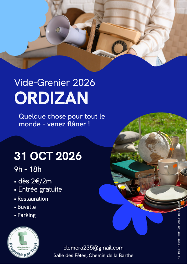 Vide grenier solidaire à Ordizan