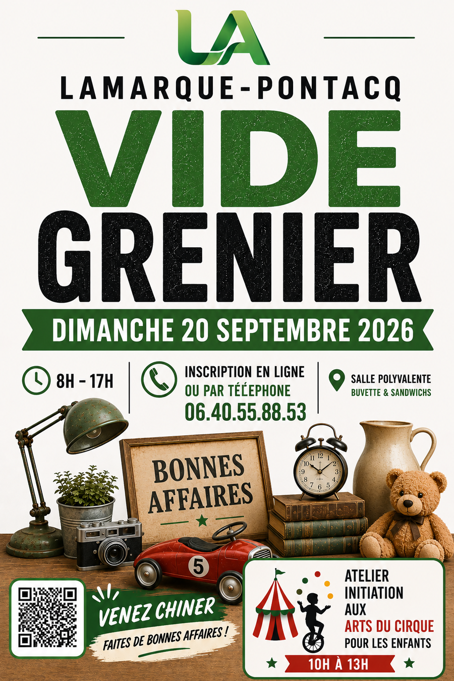 Videgrenier de LAMARQUE ANIMATION