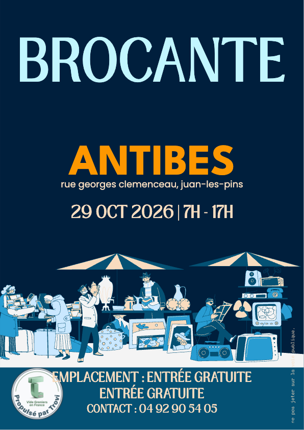 Brocante professionnelle de la Place Nationale à Antibes