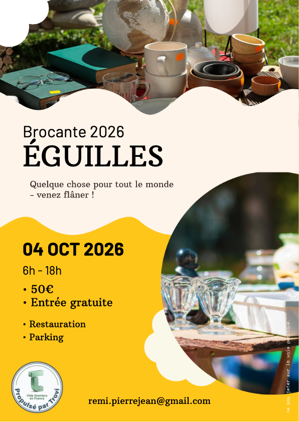 Brocante à Éguilles
