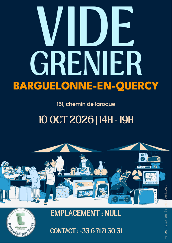Vide grenier/garage à Barguelonne-en-Quercy