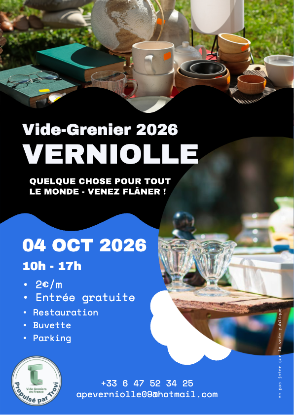Vide grenier à Verniolle