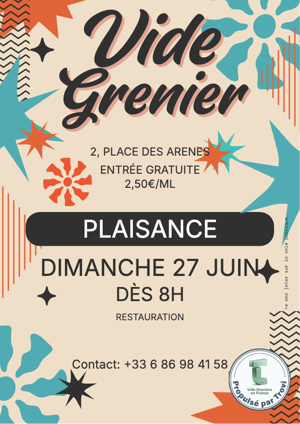Vide-grenier du pck à Plaisance