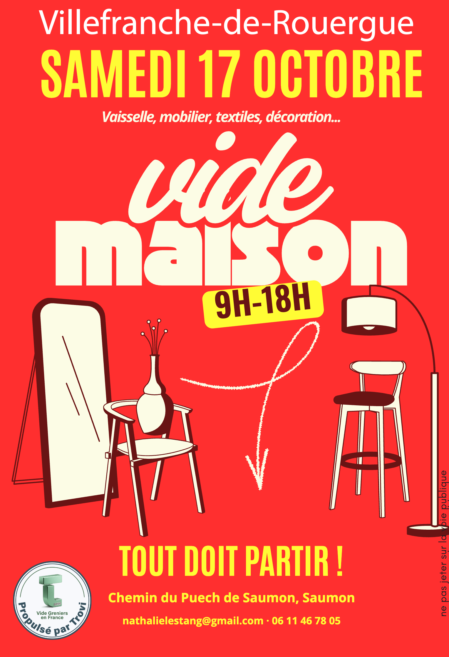Vide maison à Villefranche-de-Rouergue