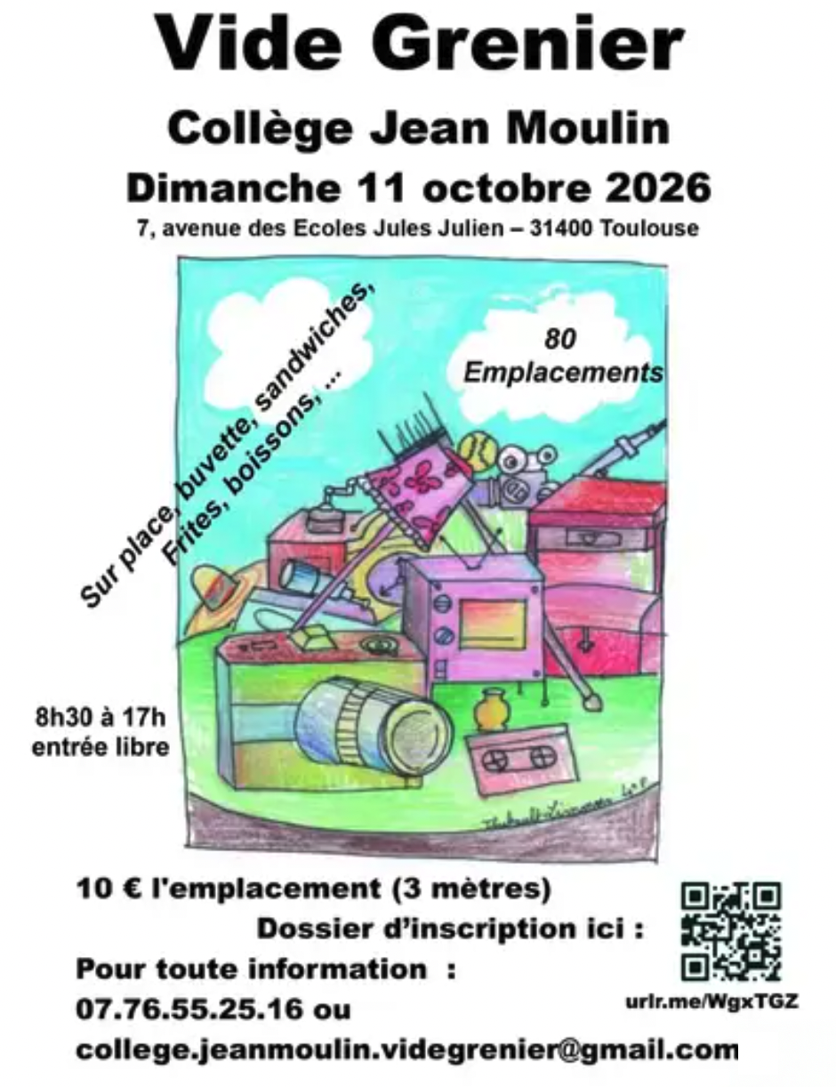 Vide Grenier du Collège Jean Moulin à Toulouse