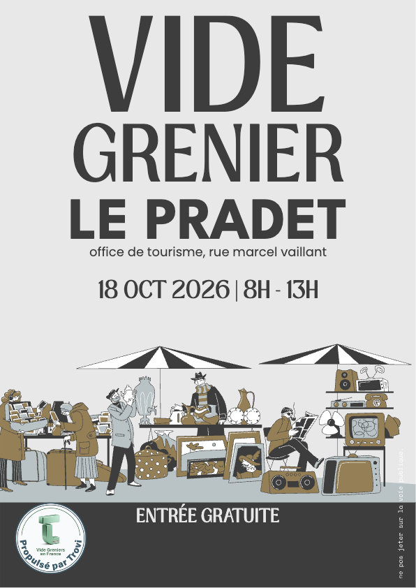 Vide grenier mensuel à Le Pradet