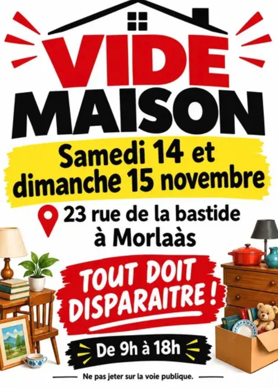 VIDE MAISON à Morlaàs