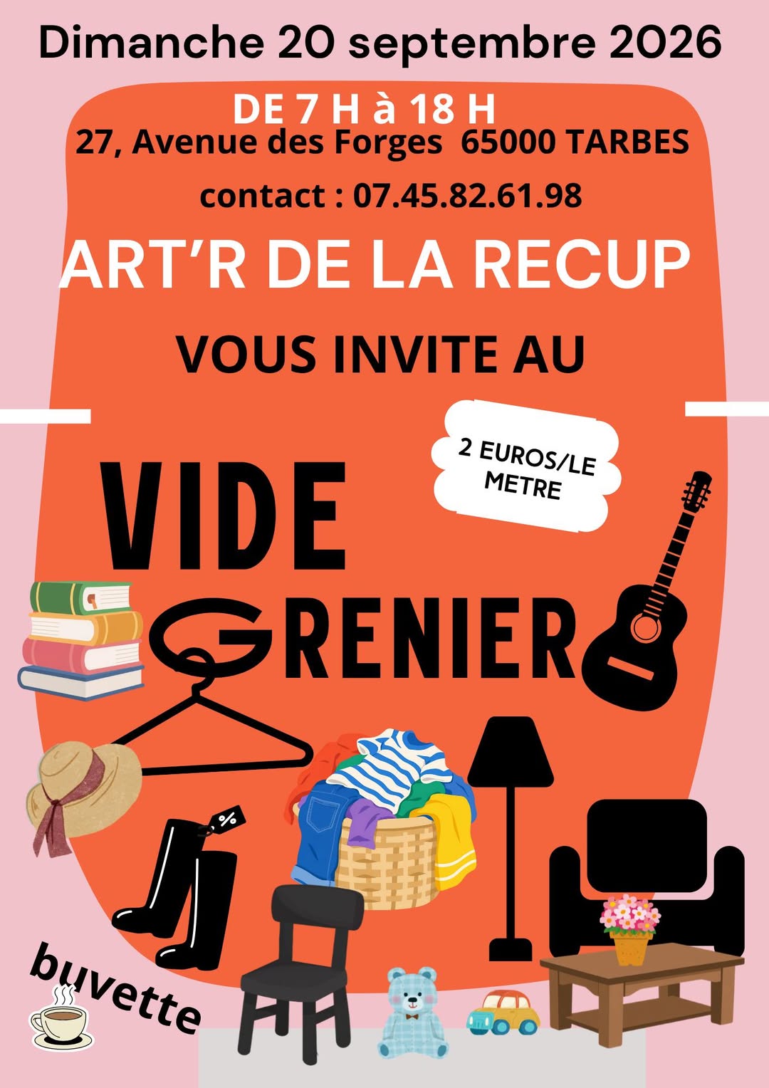VIDE GRENIER ORGANISE PAR ART'R DE LA RECUP