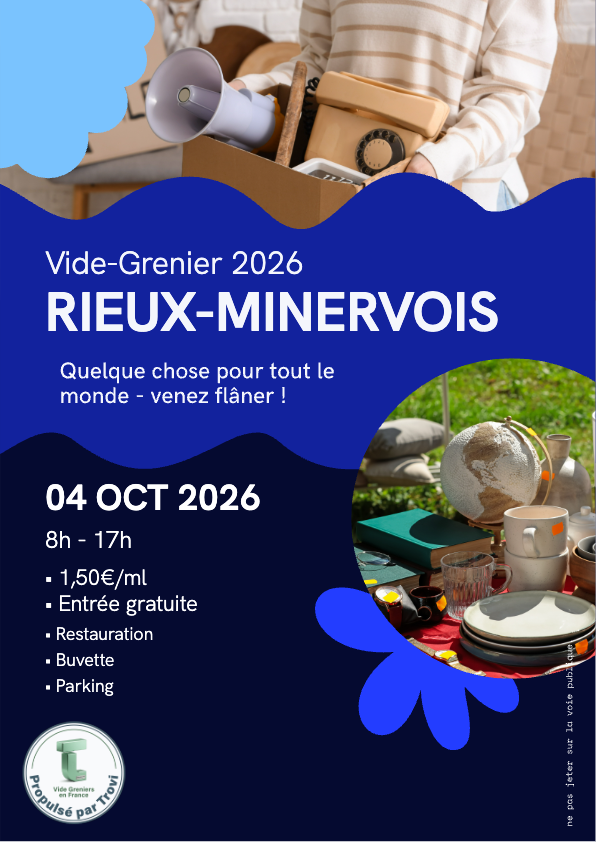Vide grenier à Rieux-Minervois