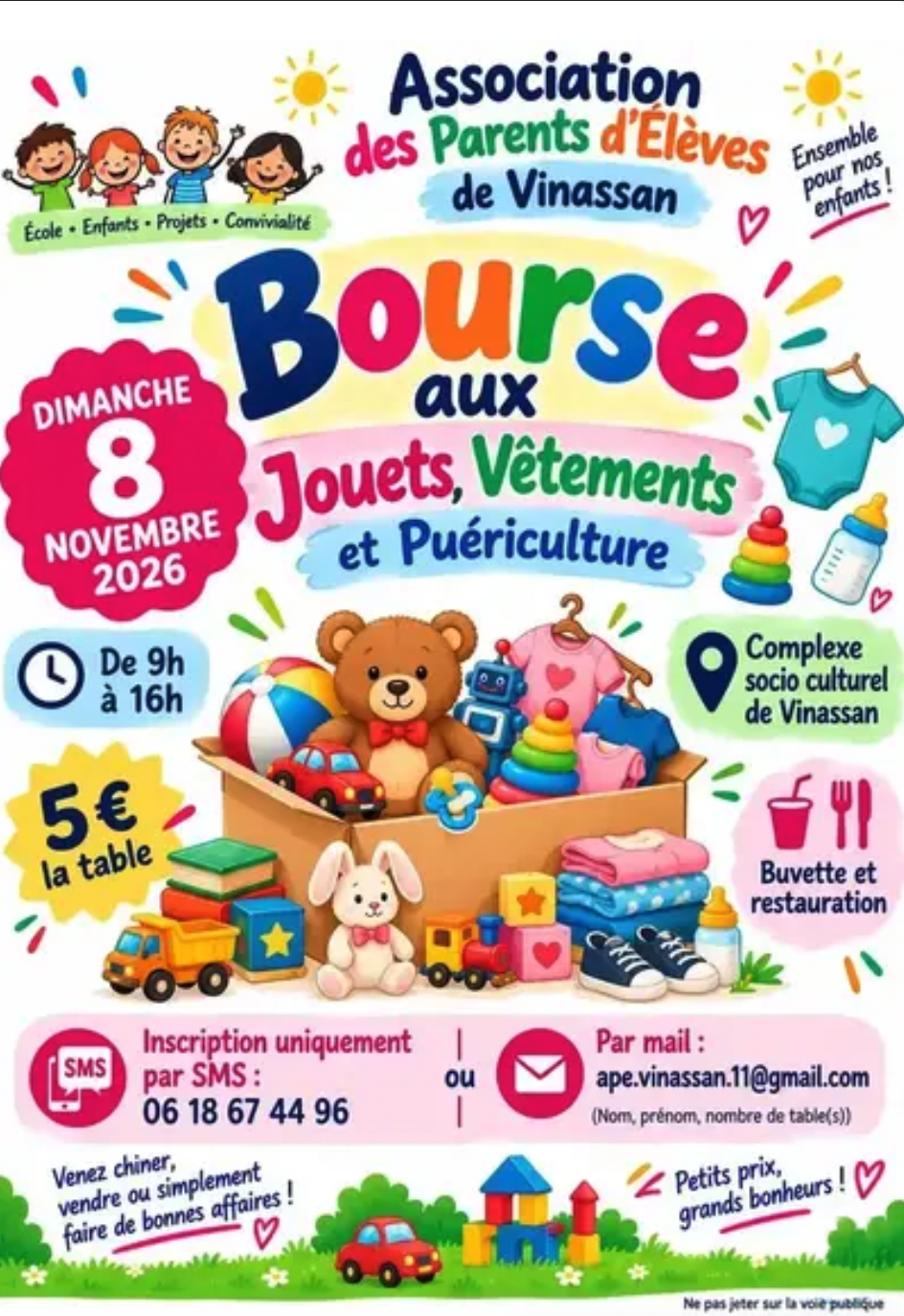 Bourse aux jouets à Vinassan