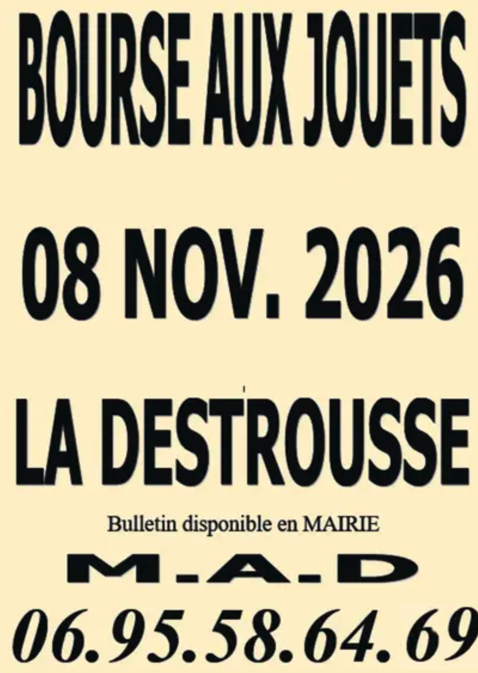 Bourse aux jouets à La Destrousse