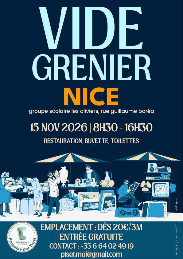Vide grenier école les Oliviers à Nice