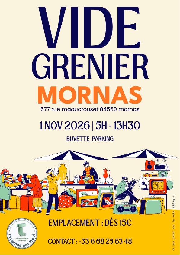 Marché aux puces de mornas à Mornas