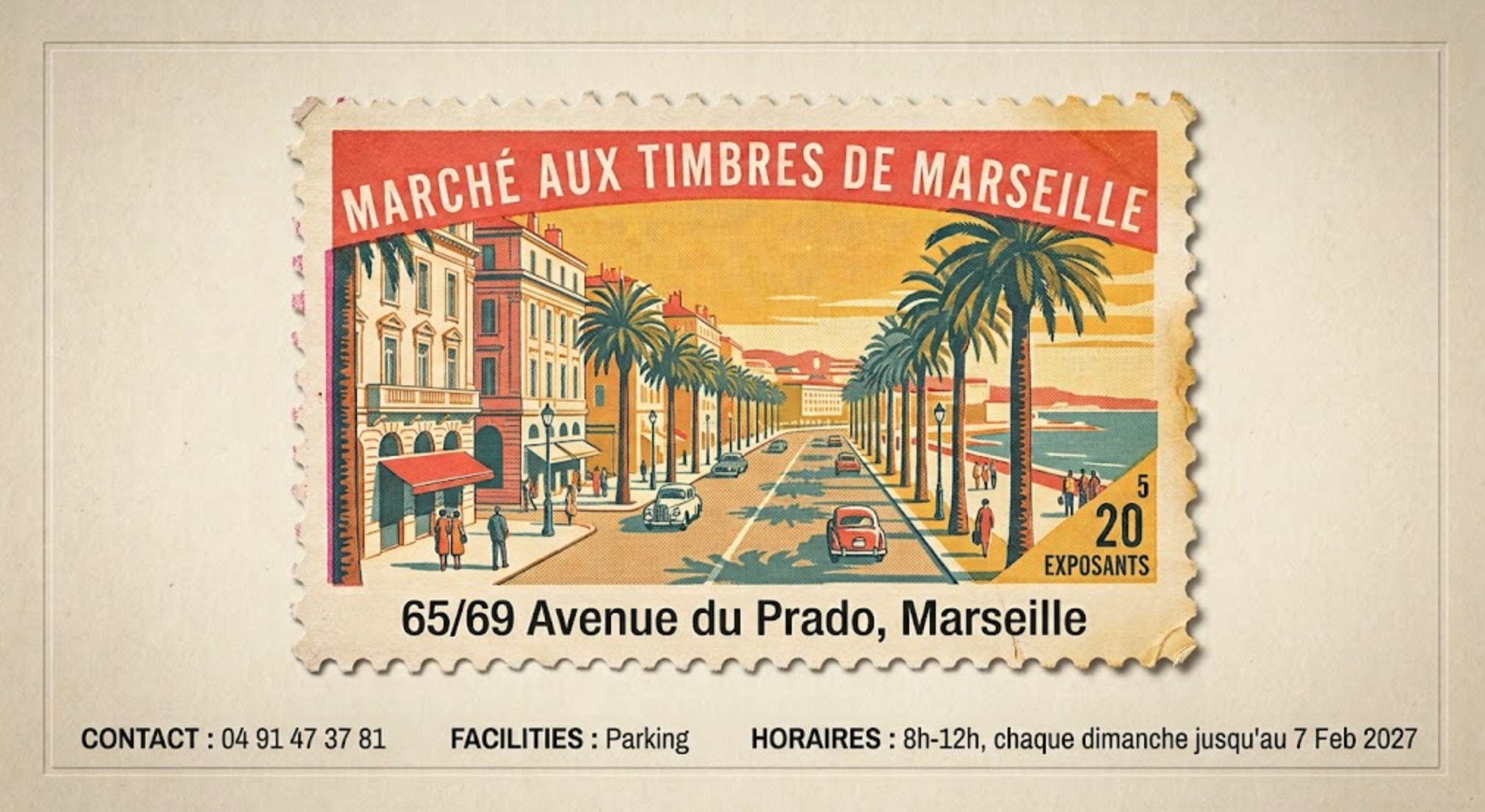 Marché aux timbres de Marseille