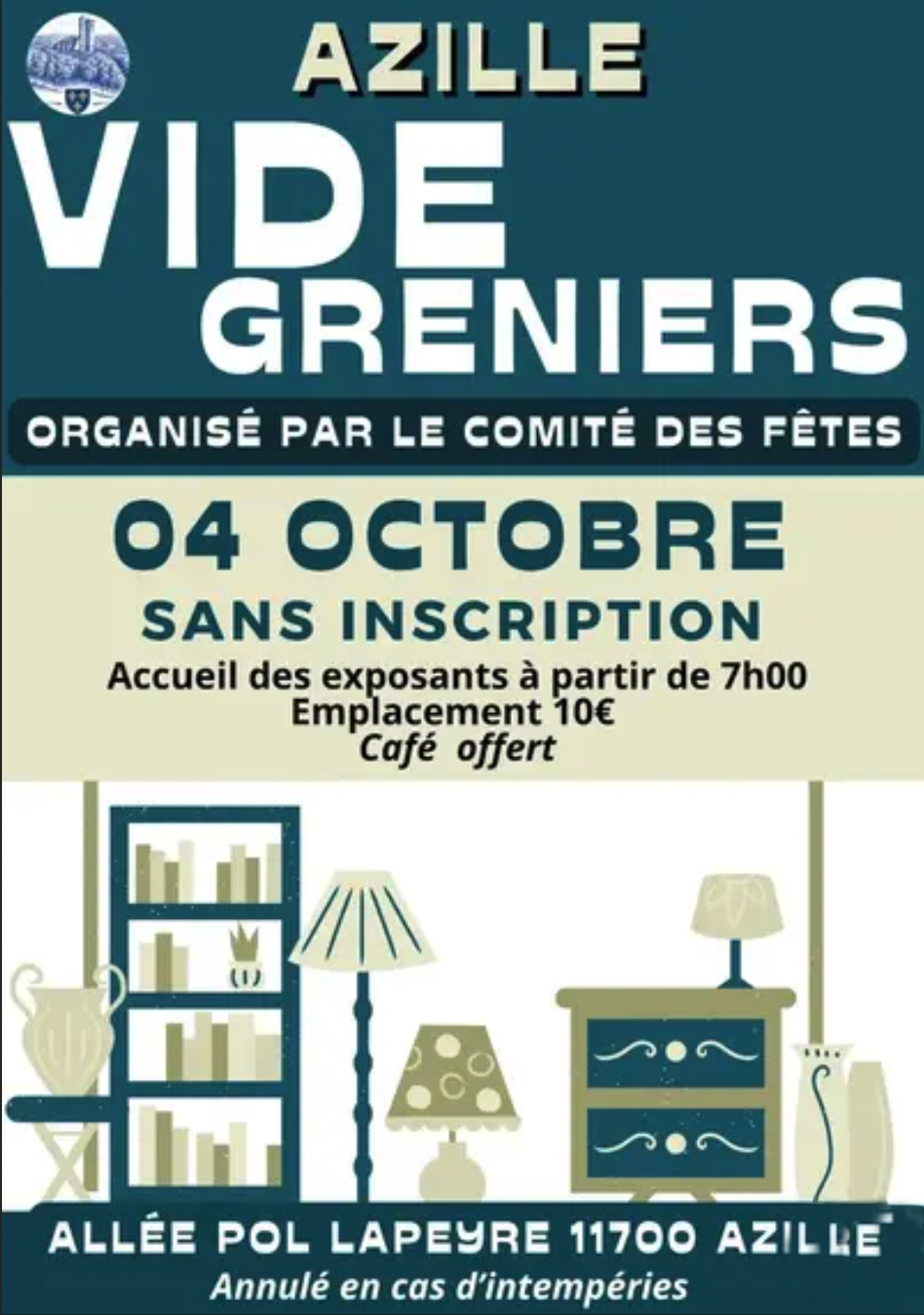 Vide grenier à Azille