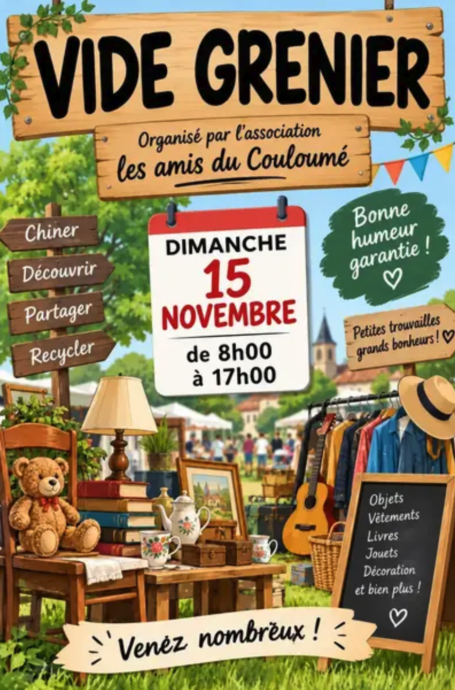 Vide grenier les amis du Couloumé à Montesquieu-Volvestre