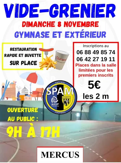 Vide grenier Entente Football SPAM à Mercus-Garrabet
