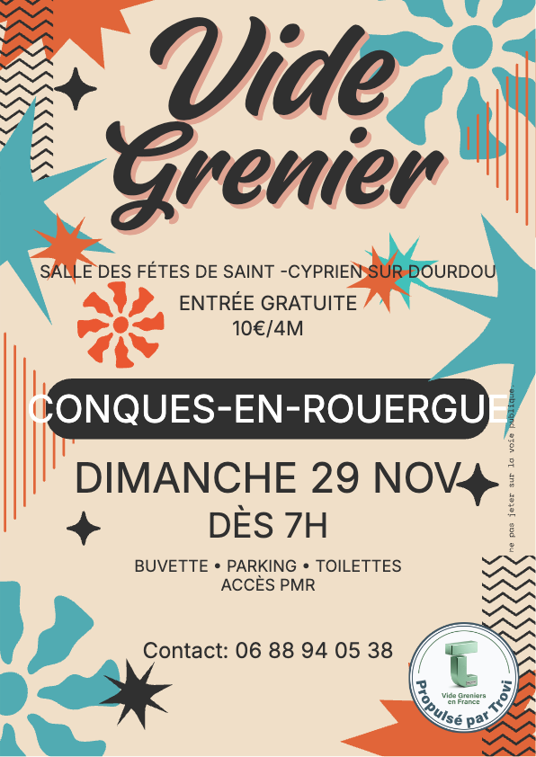 Vide grenier d'hiver à Conques-en-Rouergue