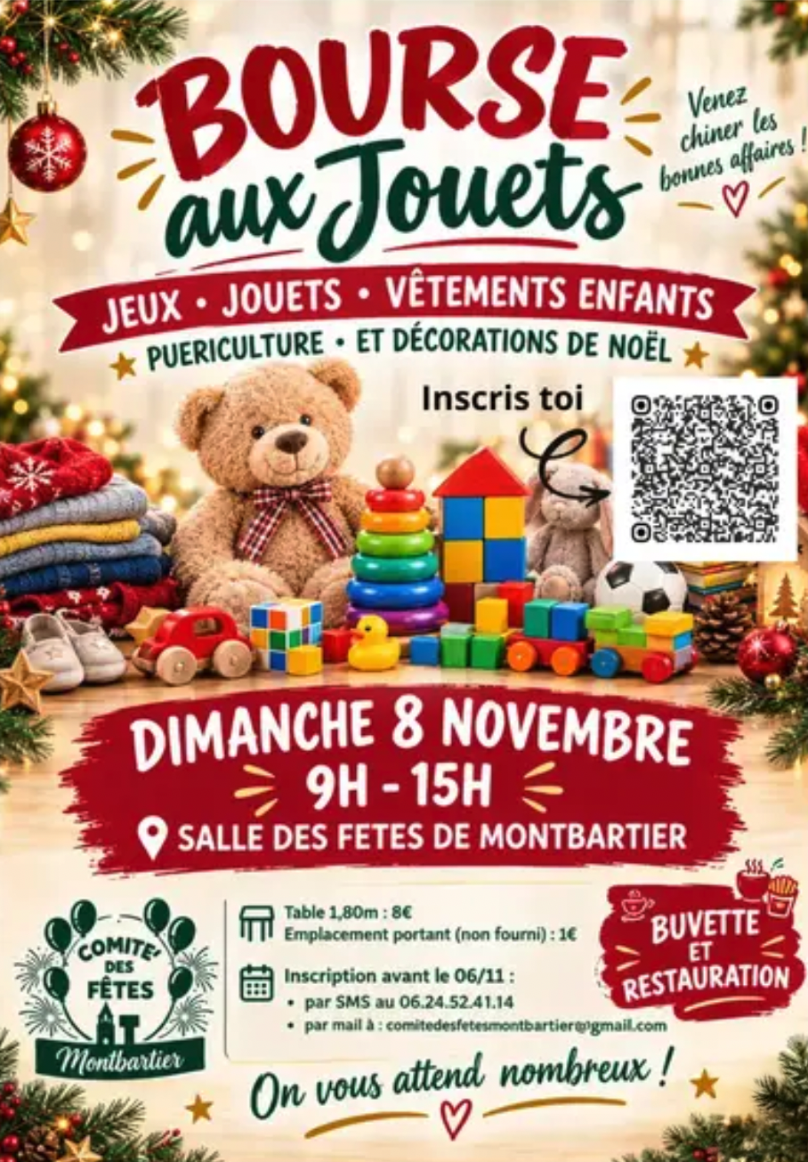 Bourse aux jouets 2026 à Montbartier