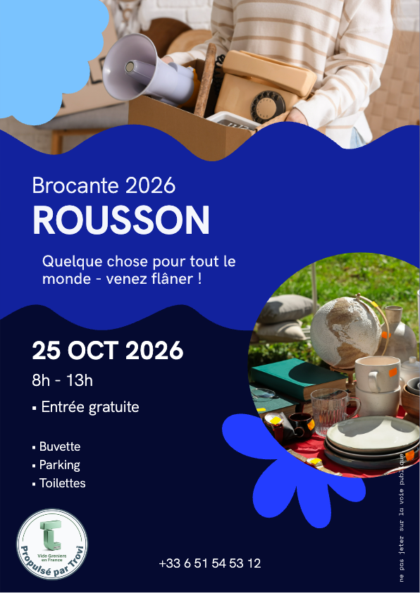 Brocante de La Gardie à Rousson