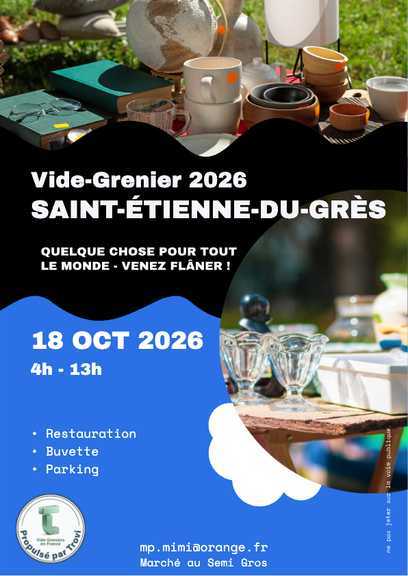 Vide grenier à Saint-Étienne-du-Grès