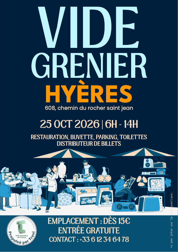 Vide grenier Centrs Azur à Hyères