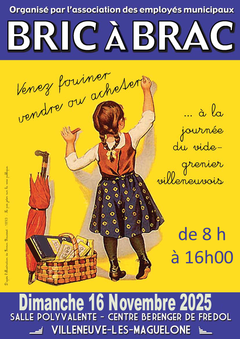 Vide-grenier "Bric à Brac" d'automne de l'association des employés municipaux à Villeneuve-lès-Maguelone