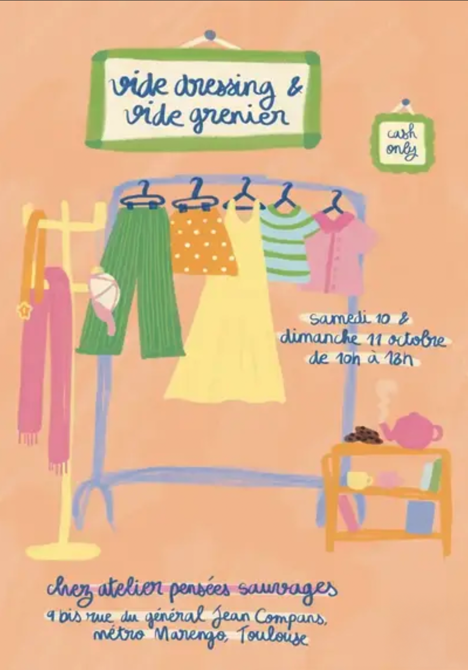 Vide dressing/vide atelier/ vide grenier à Toulouse