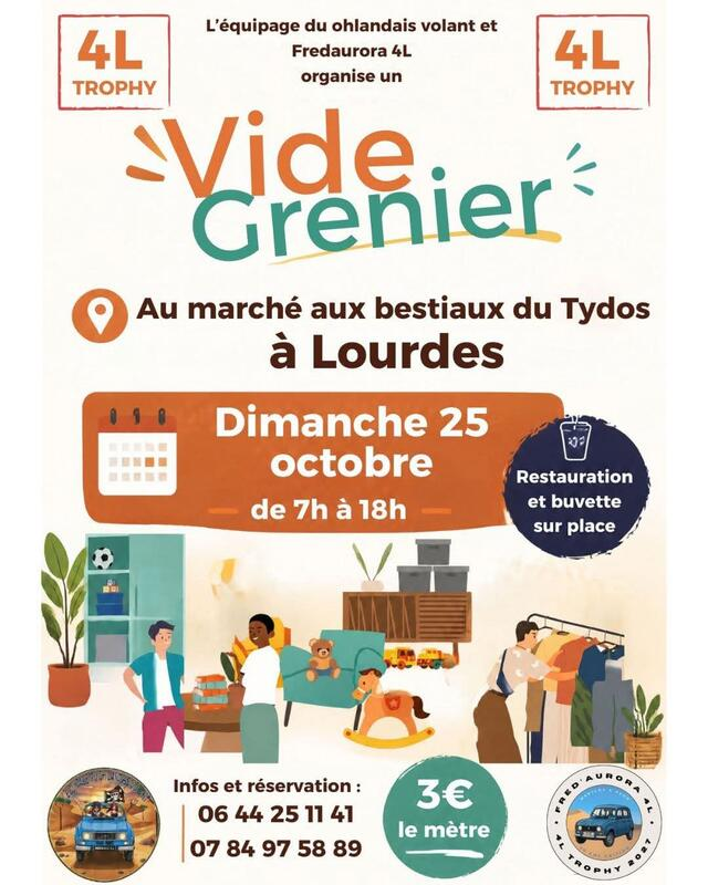 Vide grenier à Lourdes