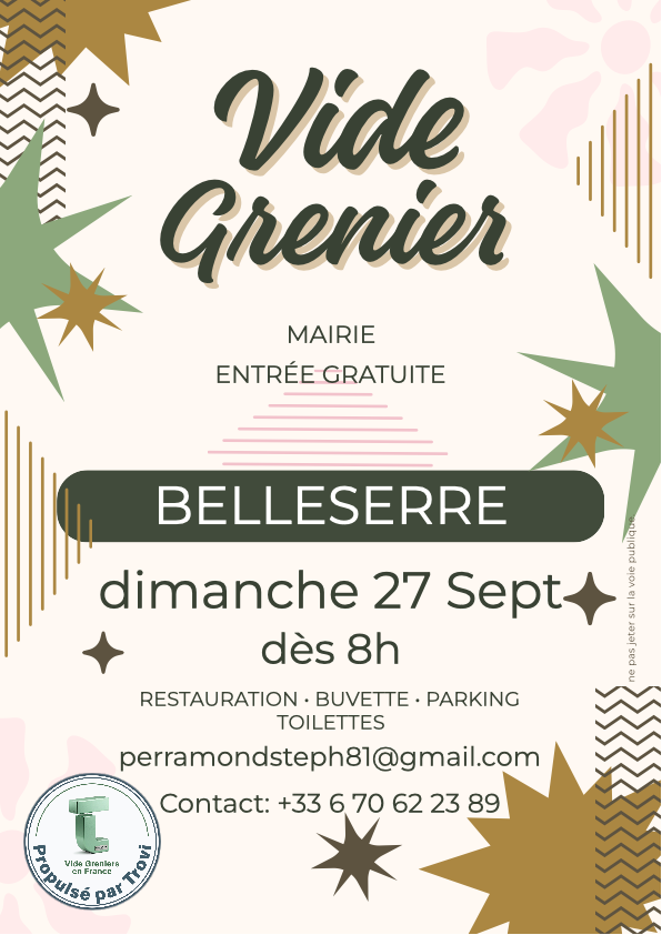 Vide grenier | Belleserre