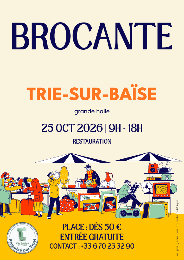 Déballage de brocante des halles