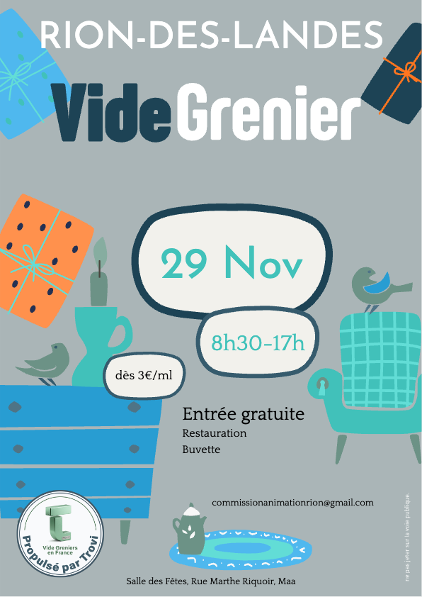 Vide Grenier Chaussons et Compagnie à Rion-des-Landes