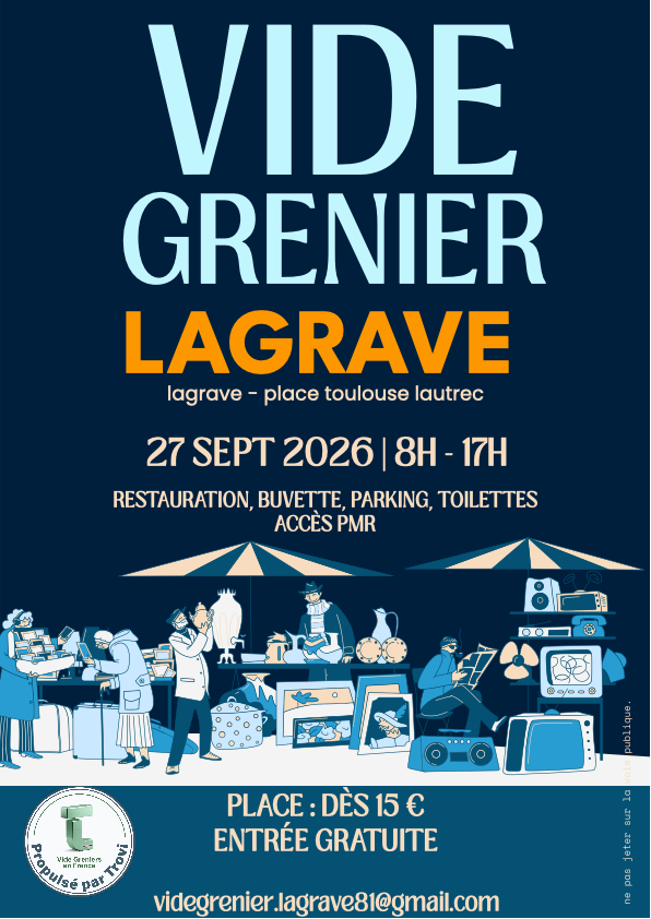 Vide grenier du Tir Sportif Lagravois