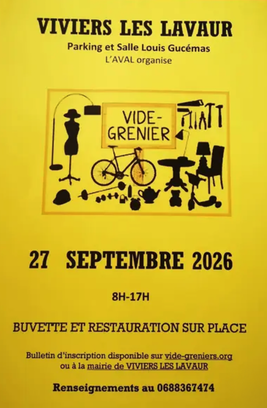 Vide grenier de VIVIERS LES LAVAUR