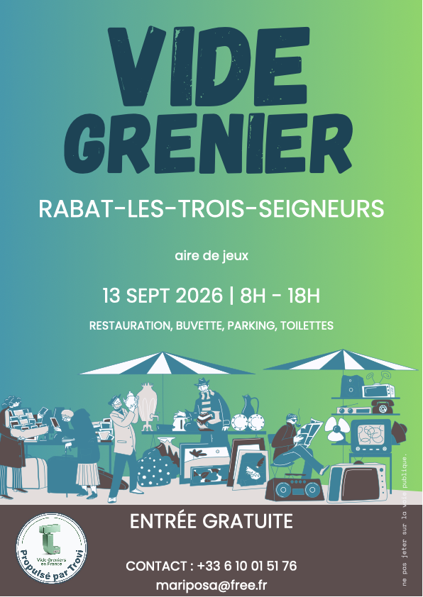 Vide grenier | Rabat-les-Trois-Seigneurs