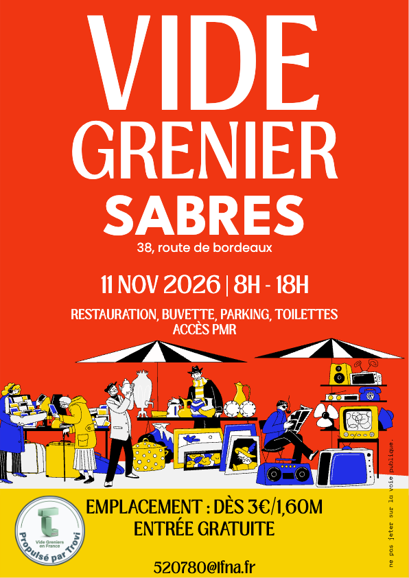 Vide Grenier - UAS FOOT à Sabres
