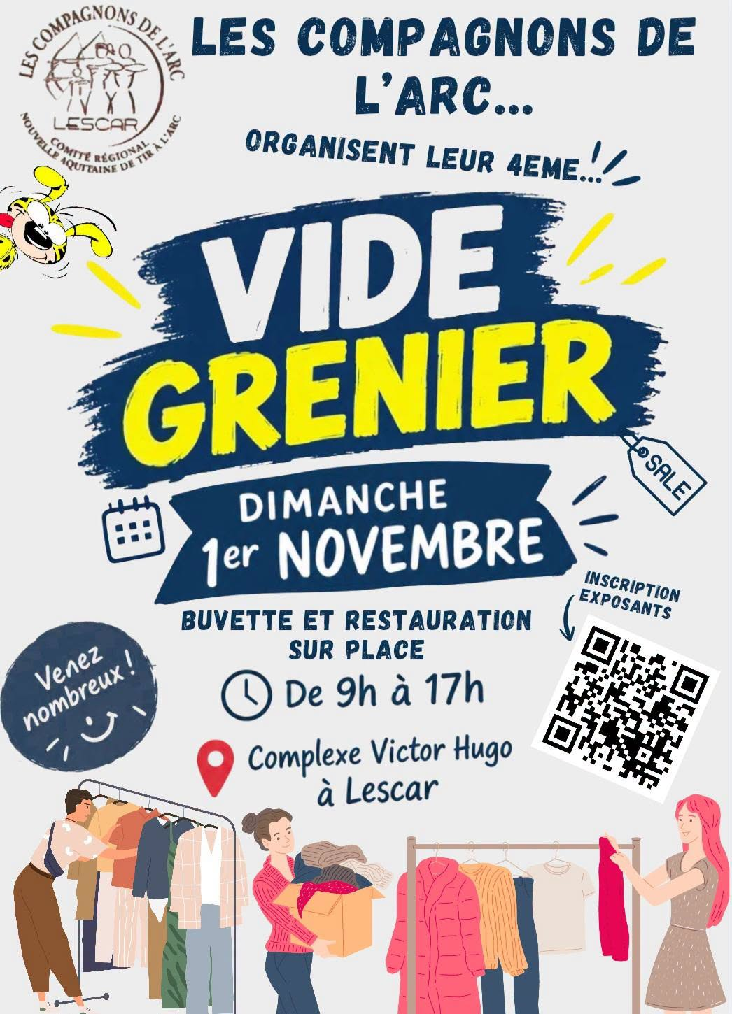 Vide-grenier des Compagnons de l'arc à Lescar