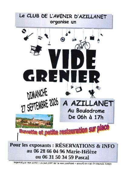 Vide grenier Club avenir à Azillanet