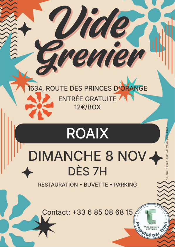 Vide grenier aux paillotes à Roaix