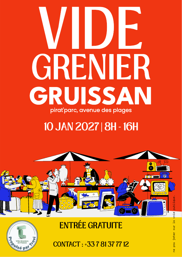 Vide grenier pirat parc à Gruissan
