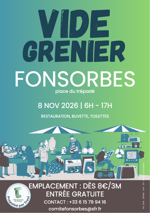 Vide-grenier à Fonsorbes