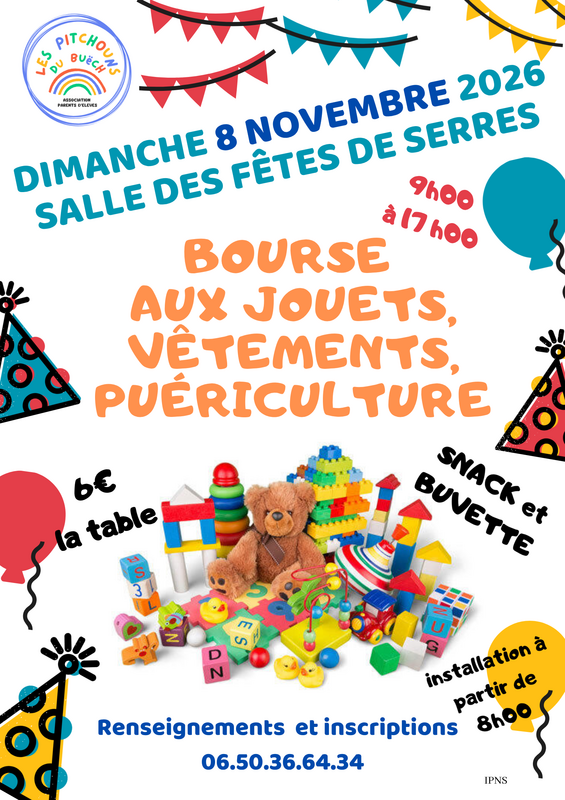 BOURSE aux jouets - vêtements - puériculture à Serres