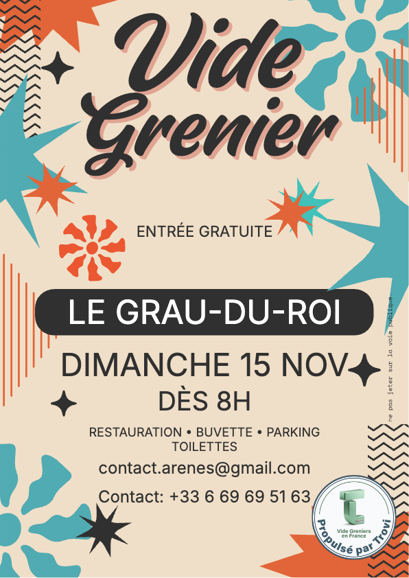 Vide grenier vide dressing à Le Grau-du-Roi