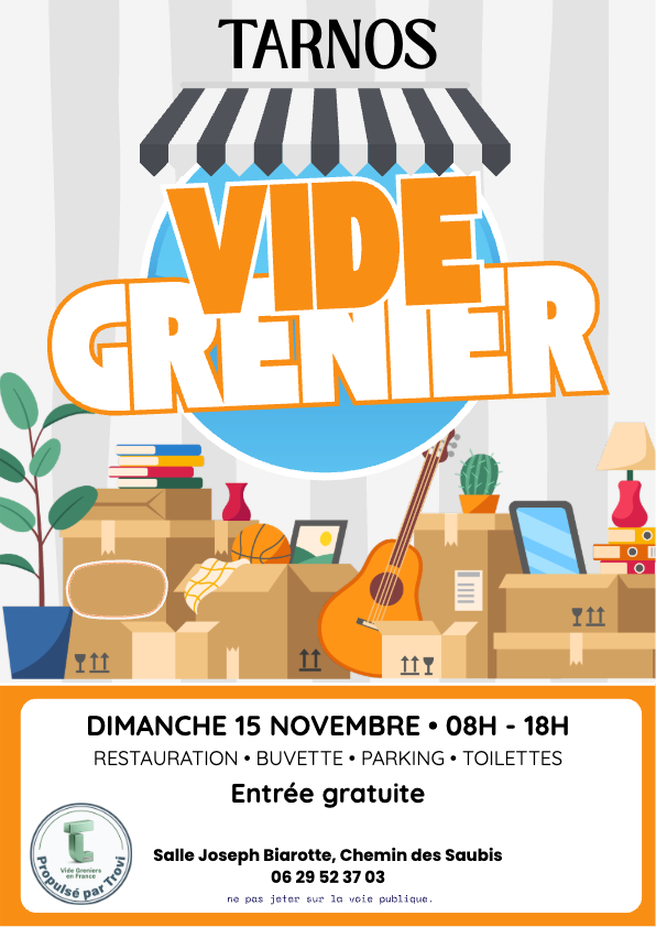 Vide grenier solidaire à Tarnos