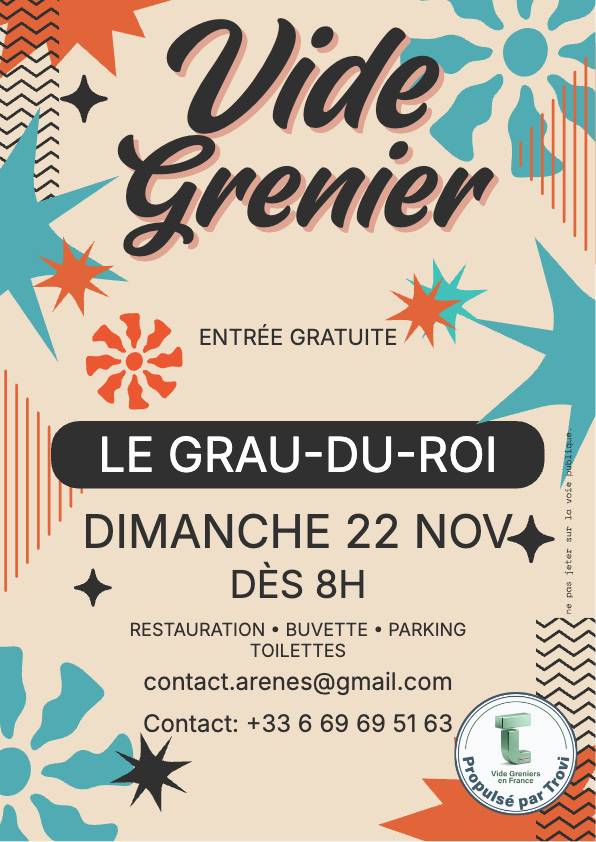 Vide grenier vide dressing à Le Grau-du-Roi
