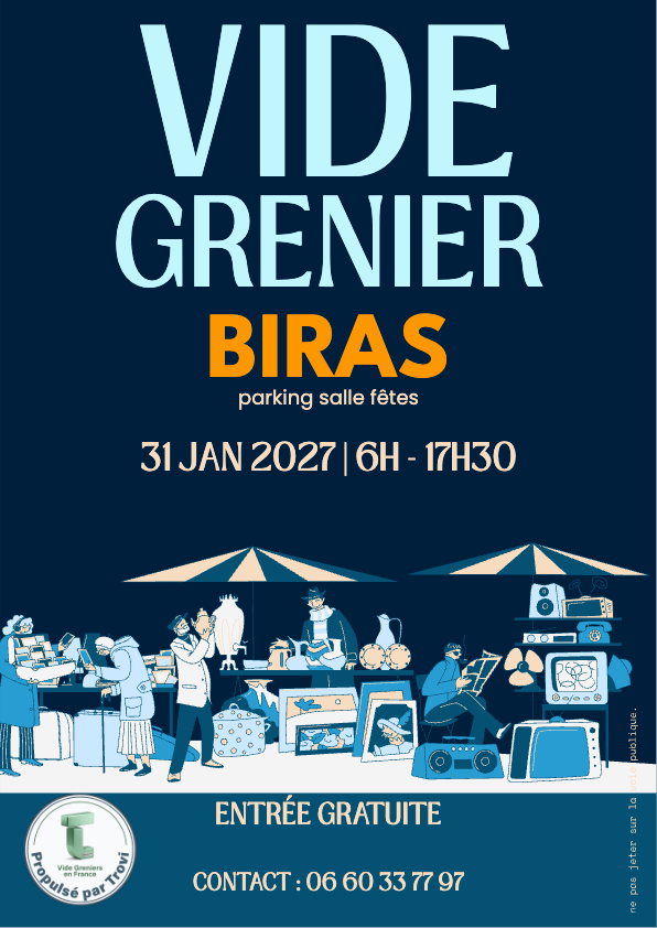 Brocante vide grenier à Biras