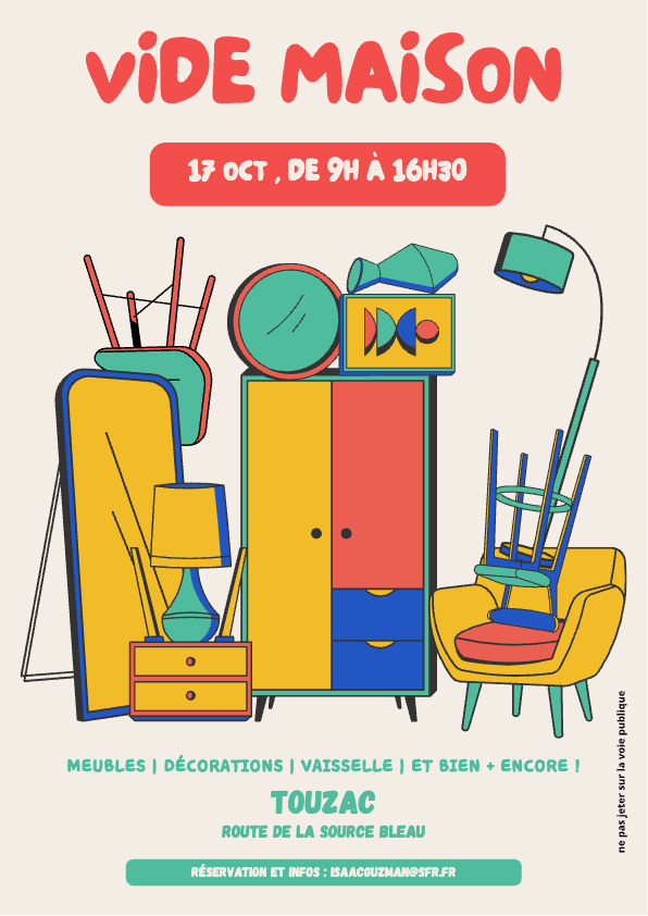 Vide Maison Grande Vente, des prix tres attractifs, Meubles-vaisselle-deco-bricola à Touzac